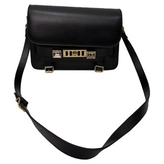 Proenza Schouler PS11 Classic Bag in Black Calfskin Leather