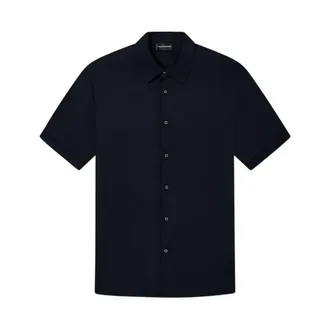 Emporio Armani Heren, Overhemden, Blauw, Maat: L Katoen