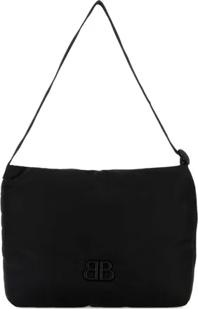 Balenciaga Borsa a spalla Monaco imbottita - Nero