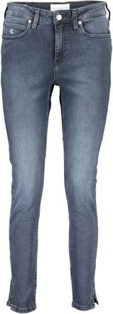 Calvin Klein Slim-fit Jeans, female, Blue, Size: W30 L32 Blue Skinny Jeans Women Button Zip