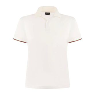 Gucci Zijden jersey poloshirt met Web - Heren - Tops - Wit - Maat: S Zijde