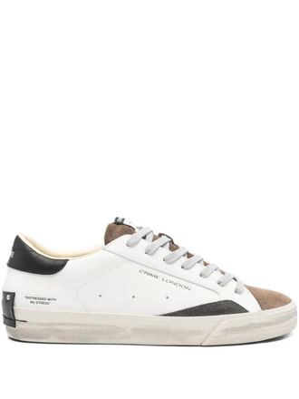Crime London Gerafelde sneakers - Wit