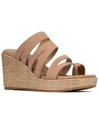 Donald J Pliner Anamari Leather Wedge Sandal
