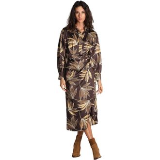 Emme Di Marella Shirt Dresses, female, Brown, S, Meringa Shirt Dress