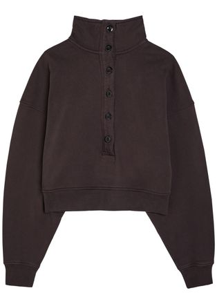 Citizens Of Humanity Citizens OF Humanity Mirelle Cotton Sweatshirt - Dark Brown - S (UK8-10 / S)