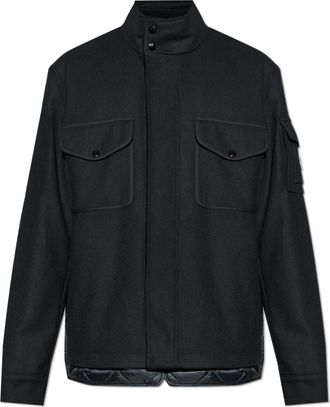 Moncler Donsjack Avoine - Heren - Gewatteerde jassen - Zwart - 2XL - Wol - Jassen