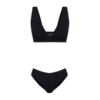 Hunza G Dames, Badkleding, Zwart, Maat: ONE Size Tweed