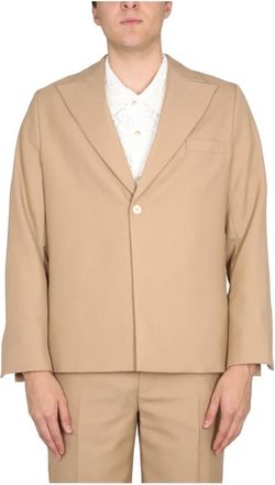 S&eacute;fr Power Blazer - Heren - Blazers - Beige - L - Jassen