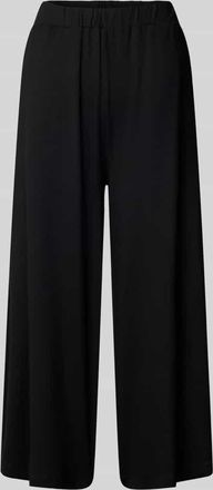 Marc O'Polo Denim Marc OPolo Denim Wide Leg Stoffhose mit verkürztem Schnitt in Black, Größe XL