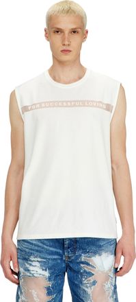 Diesel Tank top with For Successful Loving logo - T-Shirts - Unisex - White