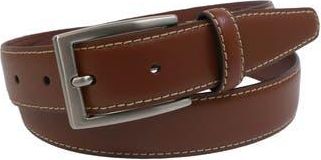 Brooks Brothers Stitched Leather Belt in Tan at Nordstrom Rack, Size 32
