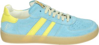 Ocra Sportieve lage sneakers lichtblauw - Dames - Sneakers - Blauw - 42 EU - Leer - Schoenen