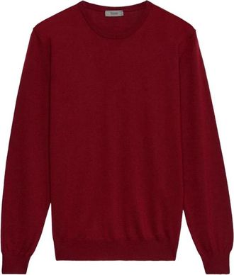 Ferrante Ronde Hals - Heren - Ronde hals truien - Rood - L - Wol - Truien & Vesten
