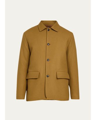 Kiton Mens Cashmere Twill Car Coat