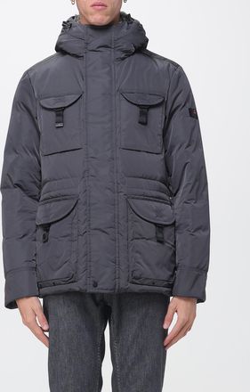 Peuterey Aiptek Padded Jacket in Nylon with Removable Fur Collar