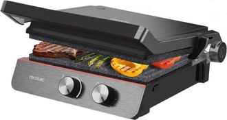 Cecotec Cecotec Griglia elettrica RocknGrill Blaze Neon. 2200 W, rivestimento RockStone, facile da pulire, apertura a 180&deg;, senza BPA, superficie di cottura