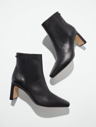 Talbots Kinsley Nappa Ankle Boots - Black - 10 1/2 M Talbots