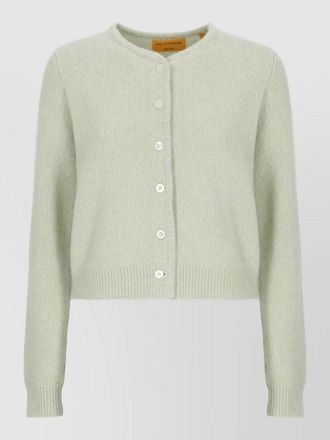 Guest In Residence cashmere silk ribbed cardigan