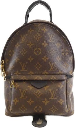 Louis Vuitton Marron Coated Canvas Backpack (Pre-Owned)