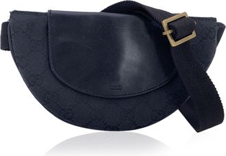 Gucci Pre-owned Womens Cloth Shoulder Bag - Black Cotton - One Size