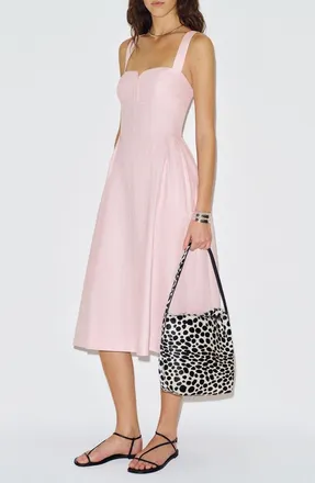 Reformation Roma Linen Sundress in Cherry Blossom at Nordstrom, Size 12