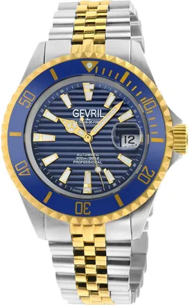 Gevril Group Chamber Two-Toned Bracelet Watch, 43mm in Two Tone Ss/G at Nordstrom Rack