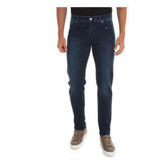 Marco Pescarolo Denim Jeans met Leren Label - Heren - Jeans - Blauw - Maat: 3XL Denim