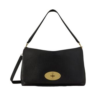 Mulberry Large Delilah Flap Bag - Dames - Tassen - Zwart - Maat: ONE Size Leer