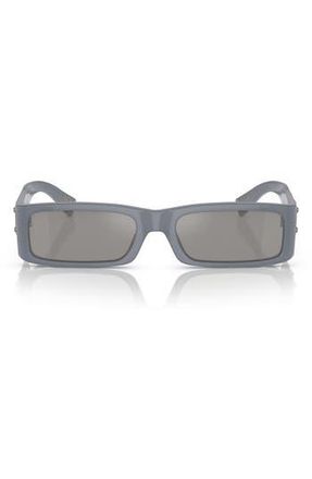 Dolce & Gabbana 55mm Polarized Rectangular Sunglasses in Grey at Nordstrom Rack