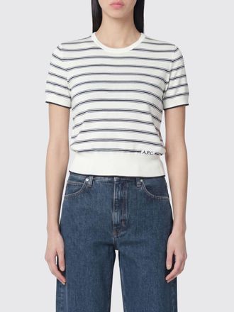A.P.C. A. P.C. Maglia a girocollo in cotone a righe