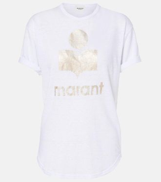 Isabel Marant Koldi logo linen T-Shirt
