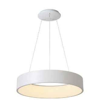 Trade Shop Trade Shop Traesio - Trade Shop - Lampada Sospensione Led 60w Cct Pendente Cerchio Lampadario Moderno Luce 230v 80cm - Blanco