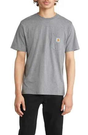Carhartt Work in Progress Logo Pocket T-Shirt in Styx at Nordstrom, Size Xx-Large