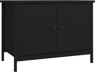 vidaXL Vidaxl - Mueble De Tv Con Puertas Madera Contrachapada 60x35x45 Cm
