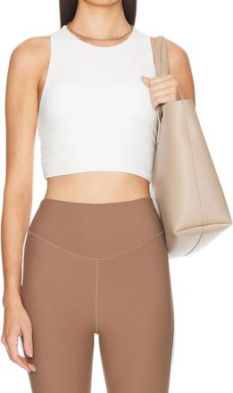 The Upside Jacinta Crop Tank Top In White