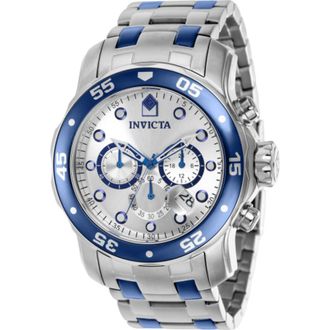 Invicta Pro Diver Chronograph Quartz Silver Dial Mens Watch 37691
