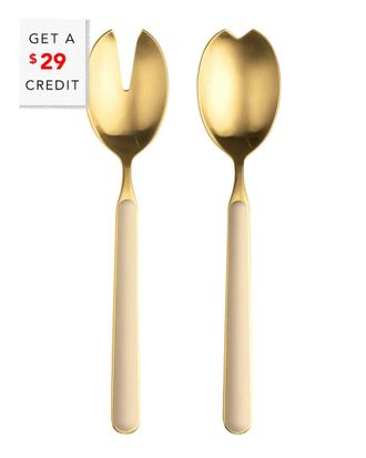 Mepra 2Pc Fantasia Ice Salad Serving Set With $29 Credit