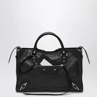 Balenciaga Le City Medium bag in Arena lambskin leather black