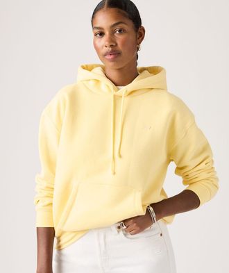 Levi's Everyday Zip Up Hoodie - Womens - XS - Yellow / French Vanilla