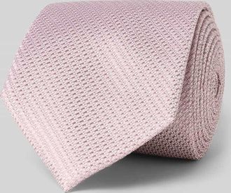Willen Krawattenfabrik Krawatte aus Seide mit Strukturmuster (7,5 cm) in Rose, Gr&ouml;&szlig;e 1