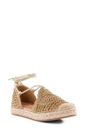 Seychelles Serendipity Espadrille Sandal in Gold at Nordstrom, Size 10