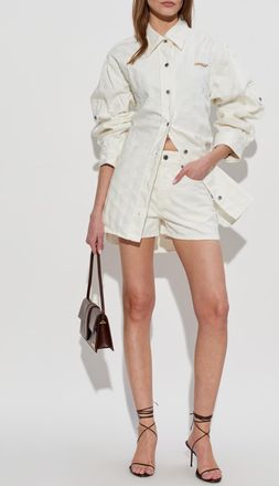 Off-white Denim Shorts, Womens, White