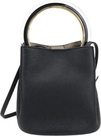 Marni Pre-owned Bucket Bag - Dames - Vintage Tas - Zwart - ONE Size - Leer - Vintage
