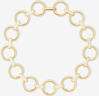 Bangle Up Emaillierte Choker-Halskette Eyelet Blanc Sable