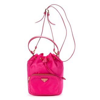 Prada Re-Nylon Duet Bucket Bag schoudertas