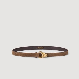 Sandro Suede leather belt