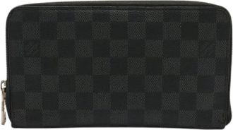 Louis Vuitton Pre-owned Zippy Organizer Damier Graphite Lange Portemonnee - Heren - Vintage Accessoires - Zwart - ONE Size - Vintage