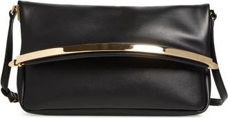 Tod's Small Magenta Leather Flap Bag in Nero at Nordstrom