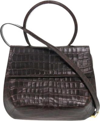 Ferragamo Pre-owned Handbag - Dames - Vintage Handtas - Bruin - ONE Size - Leer - Vintage