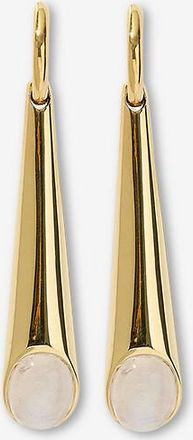 Otiumberg Ohrringe aus goldenem Silber und Mondstein Sonnet